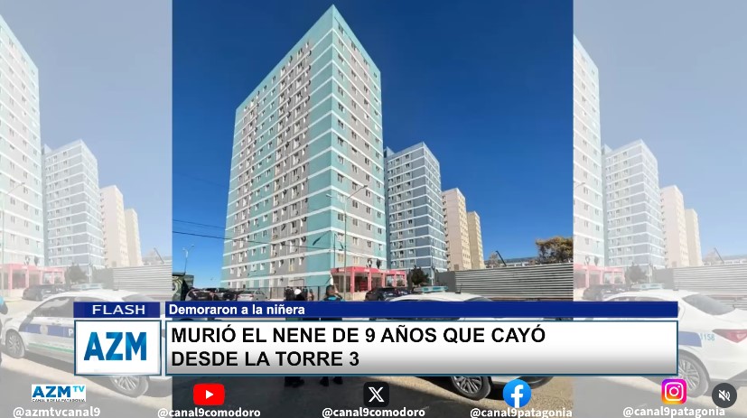 Murió el nene de 9 años que cayó desde la torre 3