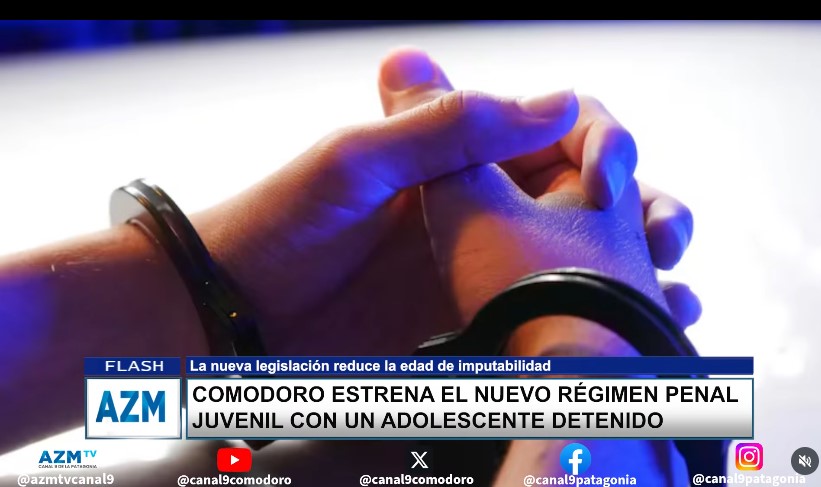 Comodoro estrena el nuevo régimen penal juvenil con un adolescente detenido
