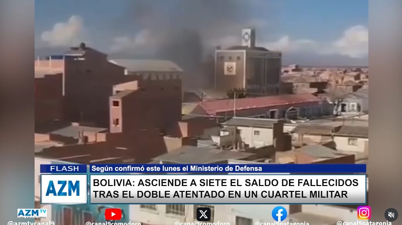 Bolivia: asciende a siete el saldo de fallecidos tras el doble atentado en un cuartel militar