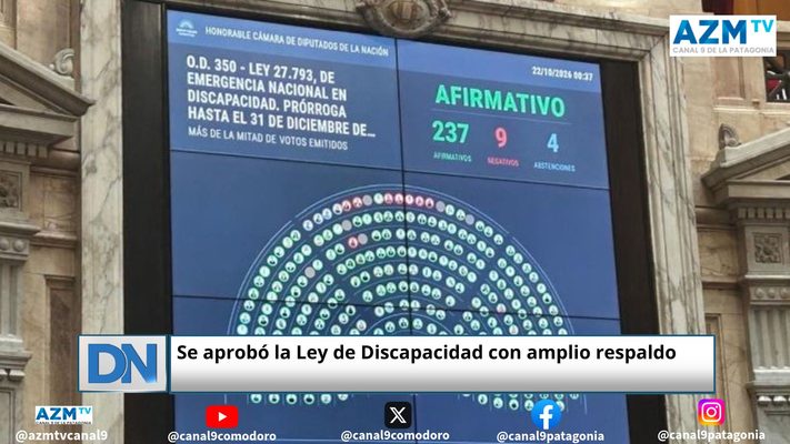 Se aprobó la Ley de Discapacidad con amplio respaldo