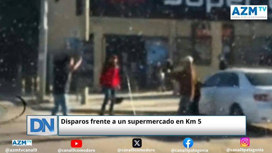 Disparos frente a un supermercado en Km 5