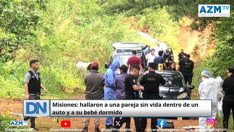 Misiones: hallaron a una pareja sin vida dentro de un auto y a su bebé dormido