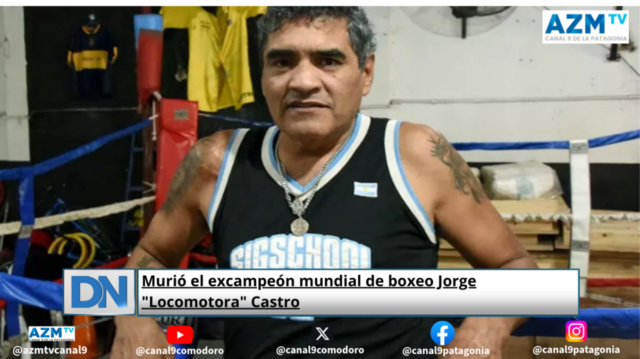 Murió el excampeón mundial de boxeo Jorge «Locomotora» Castro