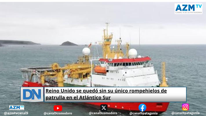 Reino Unido se quedó sin su único rompehielos de patrulla en el Atlántico Sur