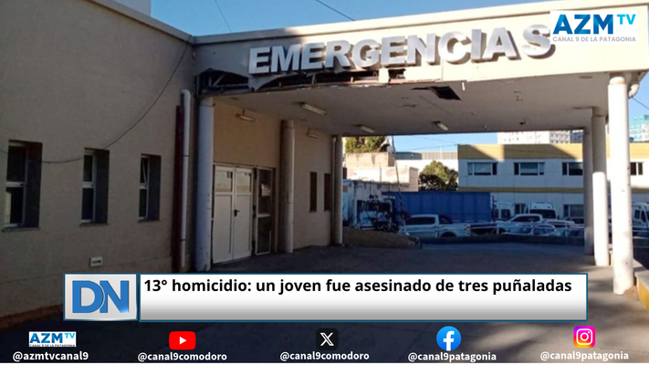 13° homicidio: un joven fue asesinado de tres puñaladas
