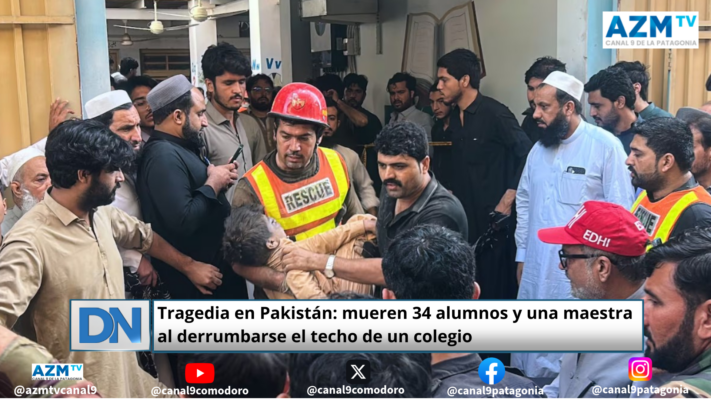 Tragedia en Pakistán: mueren 34 alumnos y una maestra al derrumbarse el techo de un colegio