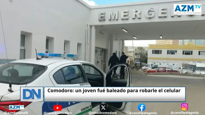Comodoro: un joven fué baleado para robarle el celular