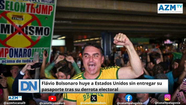 Flávio Bolsonaro huye a Estados Unidos sin entregar su pasaporte tras su derrota electoral