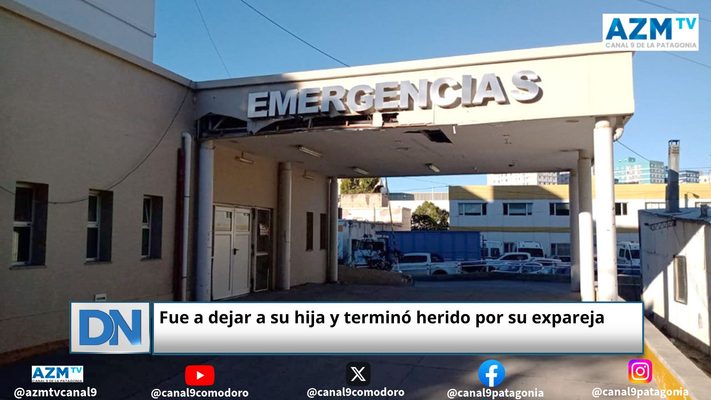 Fue a dejar a su hija y terminó herido por su expareja