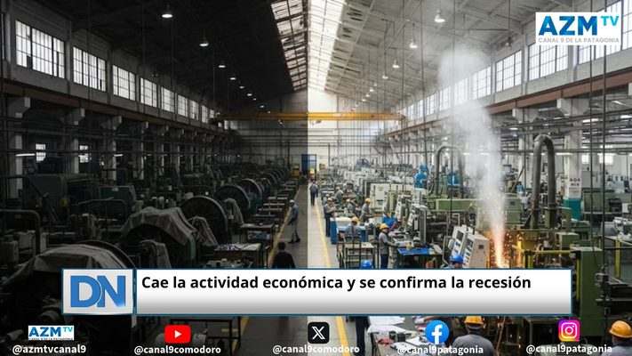 Cae la actividad económica y se confirma la recesión