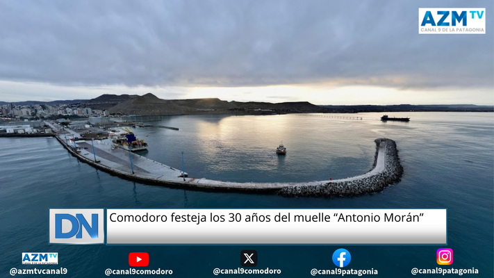 Comodoro festeja los 30 años del muelle “Antonio Morán”