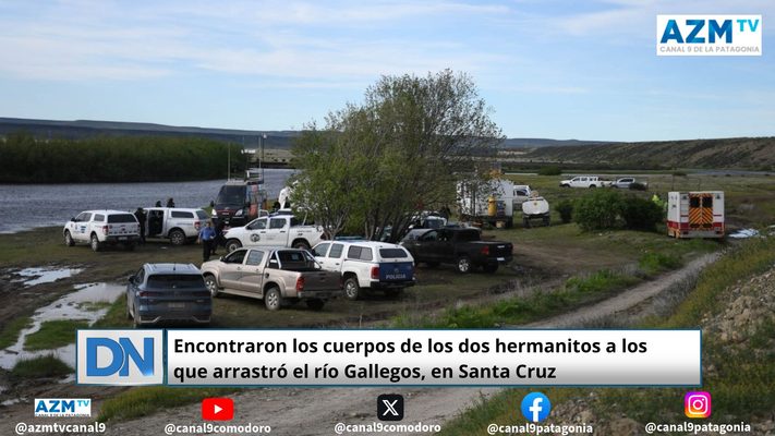 Encontraron los cuerpos de los dos hermanitos a los que arrastró el río Gallegos, en Santa Cruz