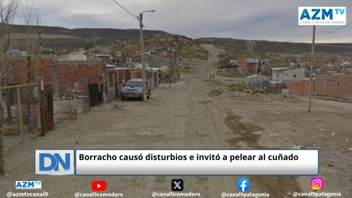 Borracho causó disturbios e invitó a pelear al cuñado