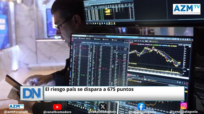 El riesgo país se dispara a 675 puntos